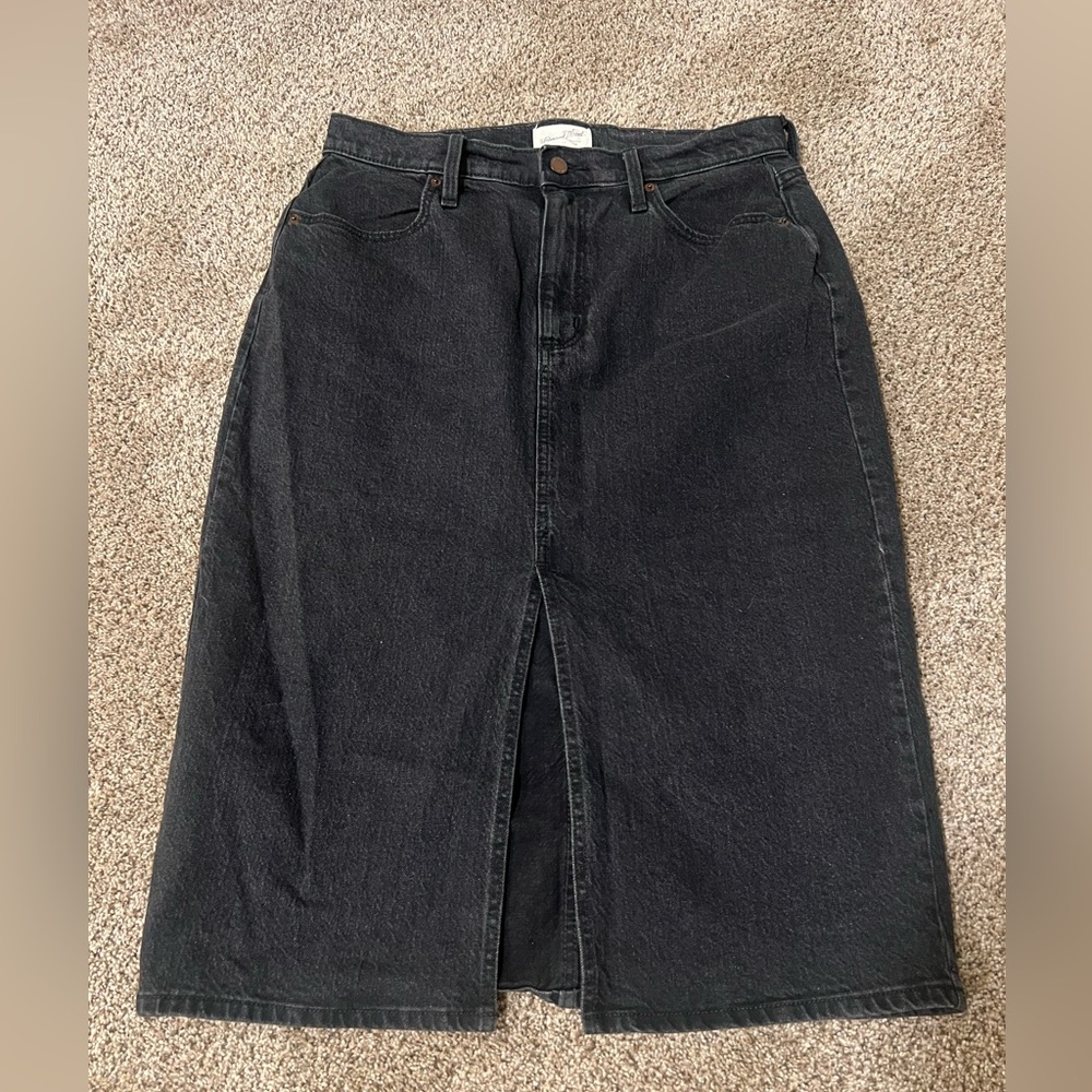 Universal Thread Black Denim Skirt